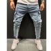 Men's Clothing Stretch Jeans Slim Leg Trousers_viptrois.com