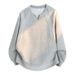 Men's Clothing Pure Cotton Sweatshirt For Men Men’s Heavyweight Cotton V-Neck Sweatshirt – Relaxed Fit, Washed Vintage Style For Casual Layering_viptrois.com