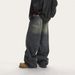2025 Spring And Autumn Washed American Jeans Men's Trendy Brand Cat Beard Punched Loose Straight Long Wide Leg Floor_viptrois.com