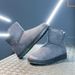 SHLIANG New Men's Winter Thickened Fleece Lined Leather Surface Slip-On Snow Boots Outdoor Sports Bread Shoe Large Size Rubber Sole X0088_viptrois.com