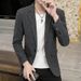 1 2025 New Men's In Stock Small Korean Fashion Plaid Casual Suit Jacket Wholesale_viptrois.com