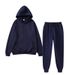 Men's Clothing Men's Solid Color Sportswear Suits Fashionable Casual Autumn And Winter Warm Hooded Cardigan Sweatshirt + Sweatpants_viptrois.com