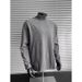 Black Regular Shoulder Full Cotton Long Sleeve T-Shirt For Men, Autumn And Winter Heavyweight Crew Neck Sweatshirt,_viptrois.com