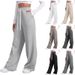Men's Clothing Wide Leg Sweatpants High Waisted Casual Pants_viptrois.com