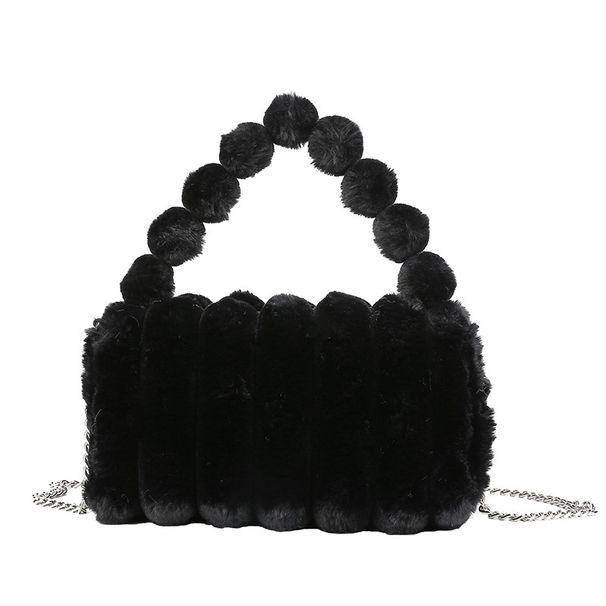 Women's Bags Women's Small Square Bag Autumn And Winter New Fashion Pillow Bag Stylish Handbag Textured Plush Shoulder Crossbody Bag_viptrois.com