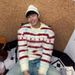 Christmas Striped Round Neck Sweater, Autumn And Winter Warm Knit Sweater With Added Velvet_viptrois.com