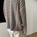 Autumn And Winter Retro Striped Contrasting Sweater, Men's Round Neck Casual Knit Sweater_viptrois.com