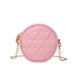 Mini Bag Small Round Bag Macaron Color Girl Baby Embroidery Thread Love Kindergarten Outdoor Shape Coin Purse Shoulder Crossbody Chain Bag_viptrois.com