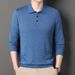 Men's Business Casual Knit Sweater – Wrinkle-Resistant Wool Blend Polo Neck Pullover With Machine-Washable Fabric (Relaxed Fit, M-4XL)_viptrois.com