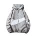 Breathable Hooded Skin Suit Men's Casual Lightweight Summer Fishing Sun Protection Jacket Color Block Outdoor Wear_viptrois.com