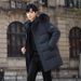 Men's Clothing White Goose Down Jacket Men's Mid Length Couple's Work Clothes Student Winter Coat Youth Long Thick Knee Length_viptrois.com