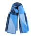 Women's Scarves Blue Semicircle Geometric Color Matching Student Imitation Cashmere Thick Scarf Autumn And Winter Women's Large Shawl Dual Purpose_viptrois.com