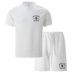 Men's Summer Waffle Trend T Shirt Set US Dollar Printing Y2K Set_viptrois.com
