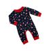 Christmas Santa hat alphabet crutch Christmas family suit printed homewear pajamas_viptrois.com