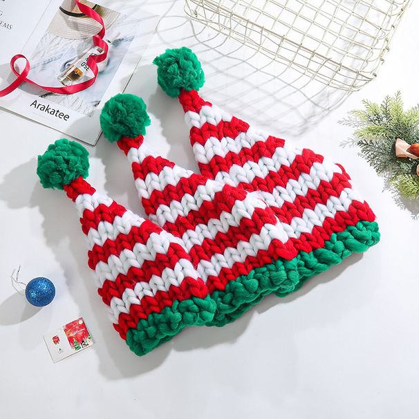 Christmas Santa Hat hand-woven Icelandic hair influencer photo hat props_viptrois.com