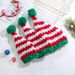 Christmas Santa Hat hand-woven Icelandic hair influencer photo hat props_viptrois.com