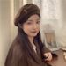 Your Baby Bear~ Cartoon Brown Wool Beret Women, Fashionable Elegant Artist Hat For Men In Autumn And Winter_viptrois.com
