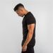 Foreign Trade Cotton Ammonia Slim-fit Elastic Short-sleeved Men's Fitness And Bodybuilding T-shirt, Slim-fit Elastic Solid-color Light Board Top_viptrois.com