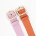 Women's pearl belt belt square buckle point pearl sweet and elegant dress decorative belt_viptrois.com