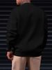 Men's Long Sleeved Round Neck Black T-shirt Top Loose Casual SweatshirtHerren BOSTON Print Sweatshirt_viptrois.com