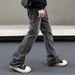 Men's Clothing Men's Straight Flared Cleanfit Pants High Street Vibe_viptrois.com