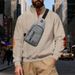 Cross-Border American Style New Heavyweight Stand Collar Jacquard Loose Jacket Men's Fashion Casual Sports Solid Color_viptrois.com