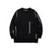 Korean Style Knit Sweater – Oversized Men’s Pullover With Fair Isle Pattern (Black, S/M/L/XL)_viptrois.com