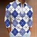 Printed Men's Long Sleeve Turn-down Collar Polo Shirt_viptrois.com