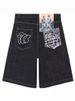 Men's Clothing Denim Shorts Summer Trendy Loose Washed Cut Five Point Casual Pants_viptrois.com