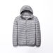 Autumn Winter New Men's Lightweight Hooded Jacket Warm Fashion Short Casual Portable Stand Collar Cotton Coat For Men_viptrois.com