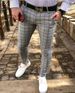 Fashionable And Trendy Spring/summer Casual For Men's Small Foot Checkered Pants_viptrois.com