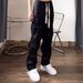 Loom European And American High Street Trend Brand Rivet Straight Pleated Cargo Men Drawstring Vibe Style Hip Hop Cool Loose_viptrois.com