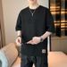 Men' Popular Hort-leeve T-hirt With Emboed Letter Print, Ummer Breathable, Veratile Trendy Top For Young_viptrois.com