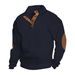 Men's Clothing Autumn And Winter Men's Jacquard Knitted Sweatshirt European Size 5XL Outdoor Leisure Stand Collar Long Sleeve Pullover_viptrois.com