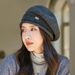 Knitted For Women, Autumn Winter, Middle-aged Korean Style, Face Slimming Beret, Warm And Versatile Woolen Artist Hat_viptrois.com