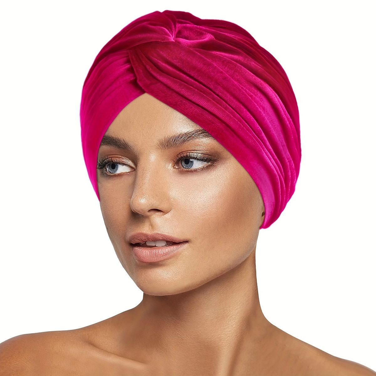 New Turban Hat Cross Border Hot Sale Velvet Thick Warm Headband Hat One Piece Dropshipping_viptrois.com