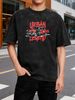 Urban Style T Shirt Urban Legend Graphic Design Distressed Cotton Oversized Fit Men Streetwear Casual Wear_viptrois.com