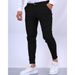 Men's Clothing Casual Trousers Straight Business Solid Color Slim Fitting Formal Trousers_viptrois.com
