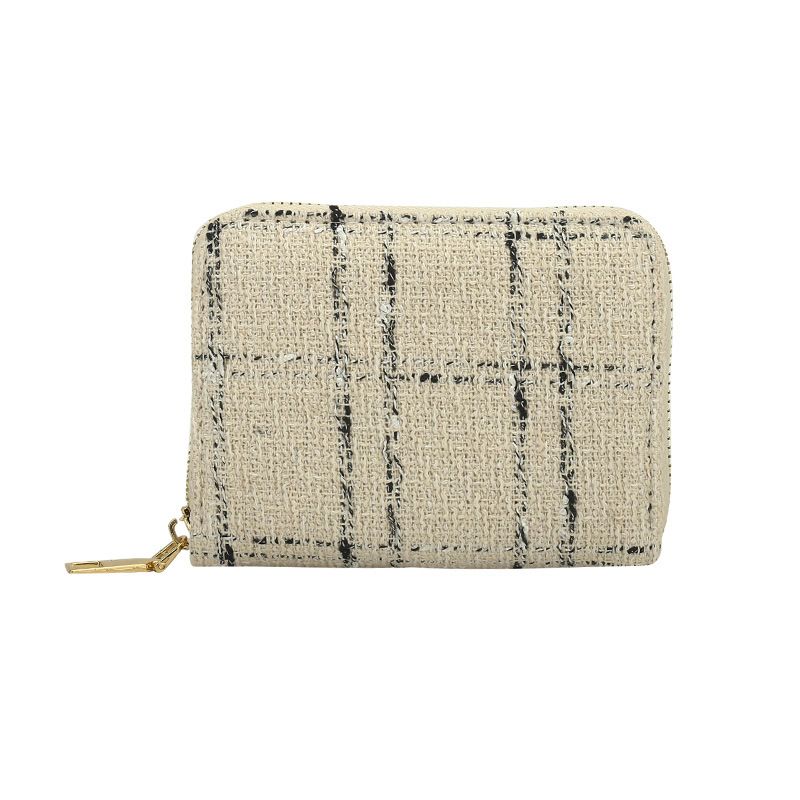 Women’s Bags Linen Short Single Pull Wallet Card Holder Fashionable Ladies Wallet Female Storage Bag Small Wallet Trend_viptrois.com