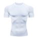Men's Tight Short Sleeved Fitness Sports Running Training Suit Elastic Breathable Quick Drying Clothes Short Sleeved + T Shirt Clothes Light Version_viptrois.com