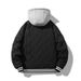 Men's Graphene-Infused Hooded Jacket - Winter Fleece-Lined Coat With Ultrasonic Welding Tech, Windproof Polyester Outer Shell_viptrois.com