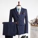New High-end Suit Set, Double-breasted Professional Wedding Dress, Men In A Suit_viptrois.com