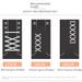 Letter Shoelace Colorful Polyester Flat Shoelaces Suitable For Casual Shoes Canvas Shoes Sneakers White Shoes_viptrois.com
