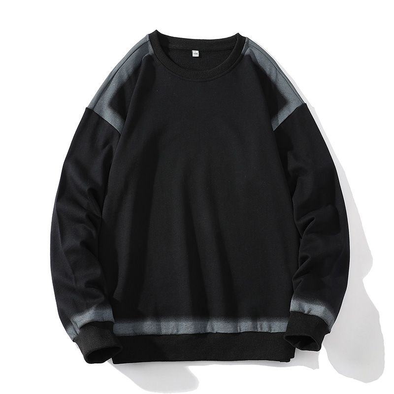 2026 Fashion Pullovers Outerwear Men Round Collar Striped Long Sleeve Casual Loose Sweatshirts_viptrois.com
