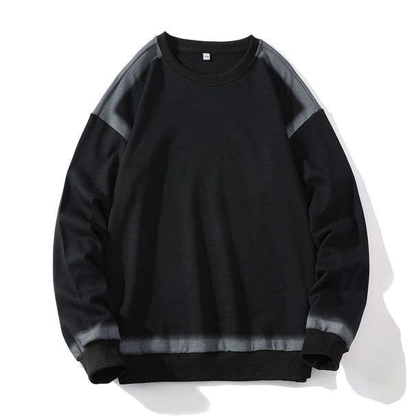 2026 Fashion Pullovers Outerwear Men Round Collar Striped Long Sleeve Casual Loose Sweatshirts_viptrois.com