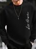 Men's Loose Casual And Fashionable Loss Angels Letter Print Round Neck Long Sleeved Sweatshirt Suitable For Autumn And Winter Wear_viptrois.com