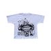 Cross Border Retro Print Loose High Street Cross Border Spring And Summer Hip Hop Round Neck Pullover Short Sleeved Tops Unisex_viptrois.com