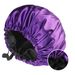2024 New Double Sided Satin Sleeping Cap Women's Fashion Elastic Hair Care Cap Button Shower Cap Factory Direct Sales_viptrois.com