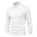 Pure Autumn Winter New Solid Color Pullover Export High Neck Men's Casual Knitted Cross-Border Sweater_viptrois.com