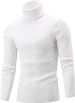 Men's Spring And Autumn New Casual Slim High Collar Pullover Sweater Top Twist Pattern_viptrois.com